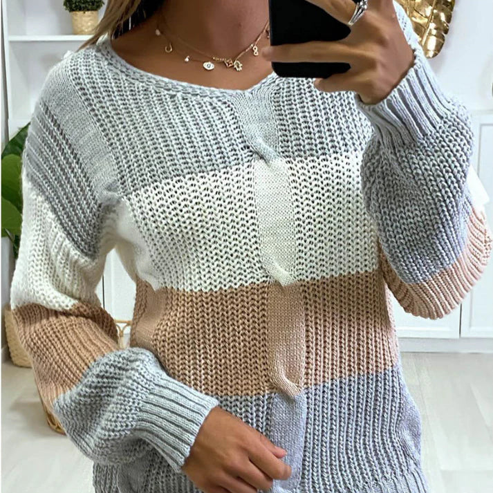 Pull Col V vivatelle Sorties Lunatique