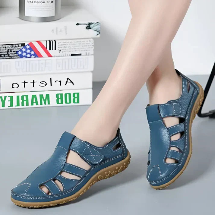 Sandales vivatelle Vintage en Cuir Véritable