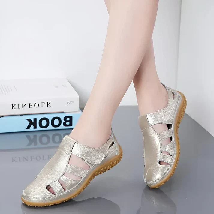 Sandales vivatelle Vintage en Cuir Véritable